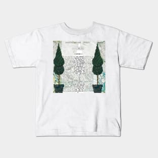 Jane Austen Northanger Abbey Collage Kids T-Shirt